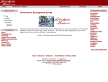 Tablet Screenshot of brandywinebooks.com